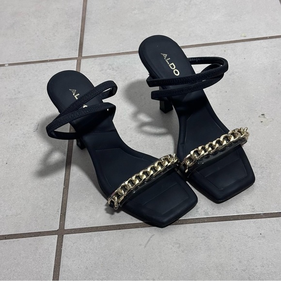 Aldo Ricchezo Women's Strappy Heels Black Size 6 - Picture 2 of 8